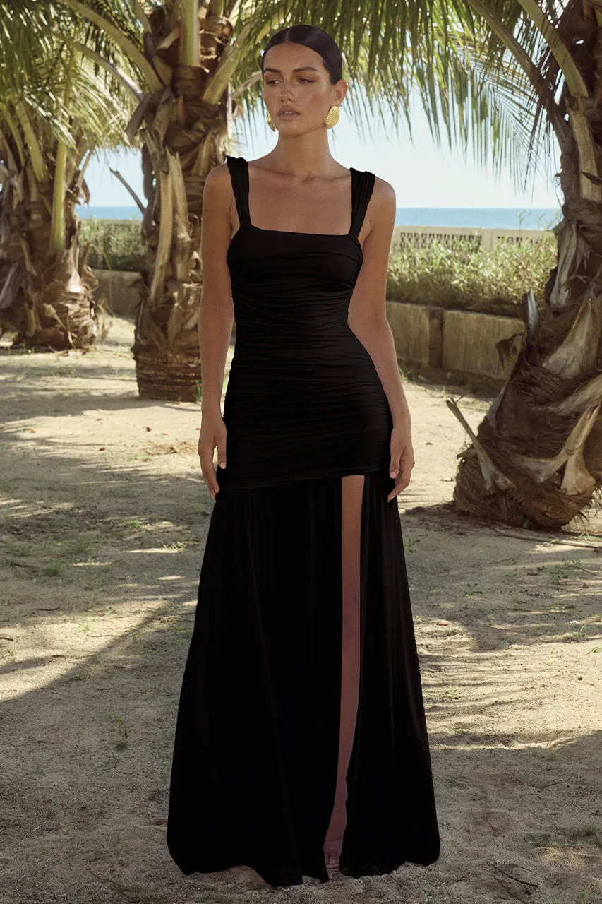 CARLY MAXI DRESS - BLACK sold by Runaway The Label