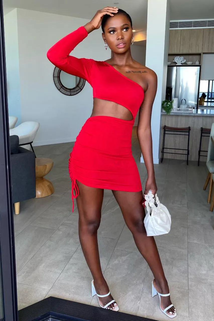 Salisa Mini Dress - Deep Red sold by Runaway The Label product image thumbnail 2