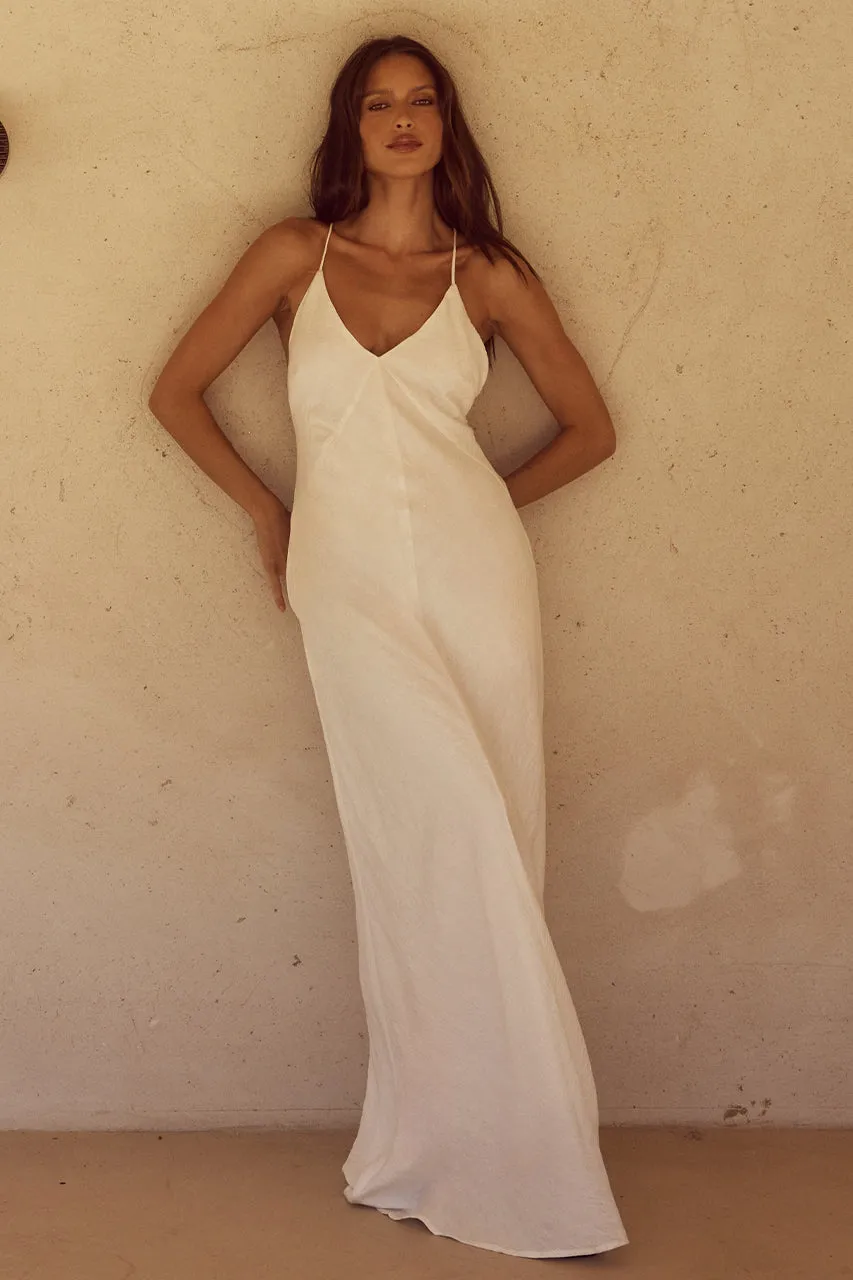 AIDANA MAXI DRESS - WHITE sold by Runaway The Label