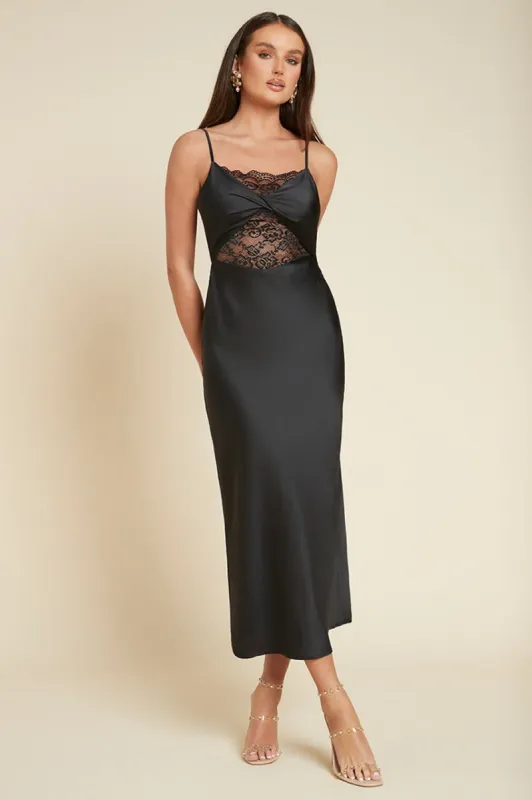 SABELLA MIDI DRESS - BLACK sold by Runaway The Label