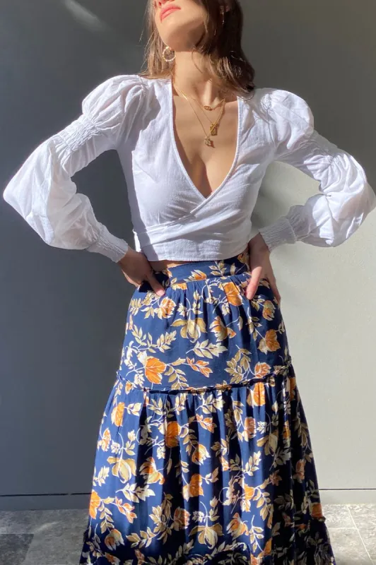 Noni Wrap Top - White sold by Runaway The Label