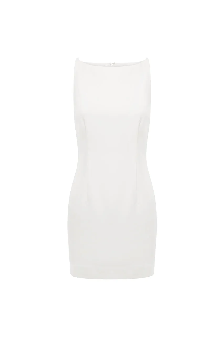 DYLAN MINI DRESS - WHITE sold by Runaway The Label product image thumbnail 4