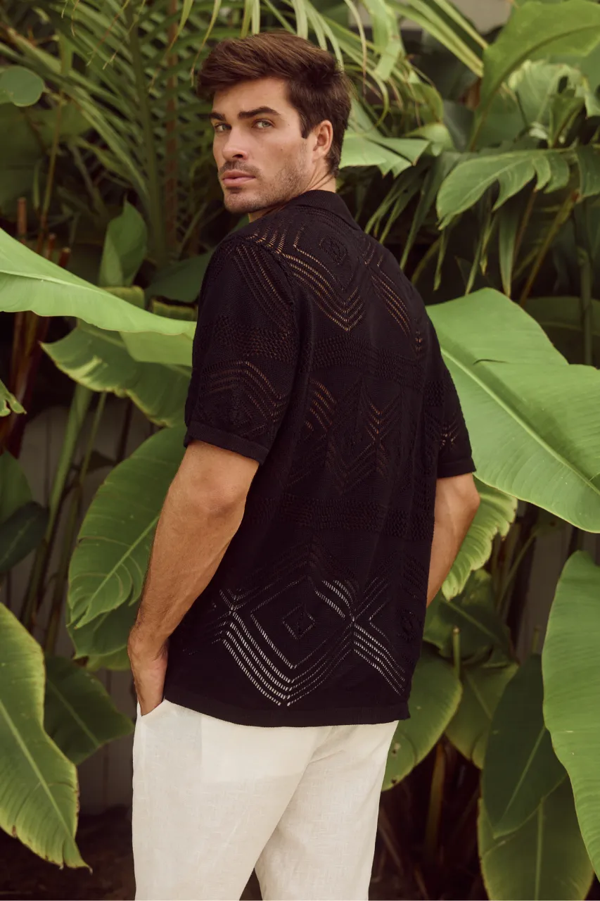 LIAM SHIRT - BLACK sold by Runaway The Label product image thumbnail 2