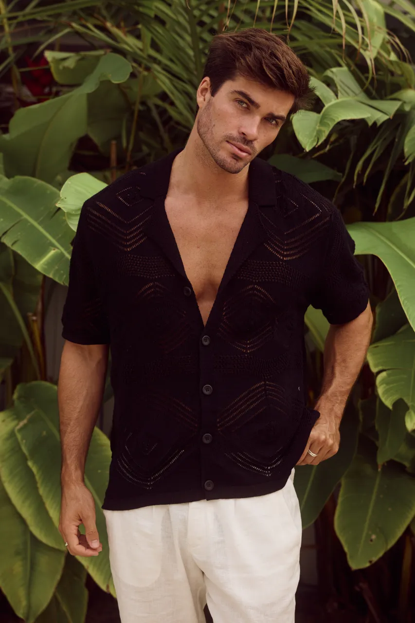 LIAM SHIRT - BLACK sold by Runaway The Label