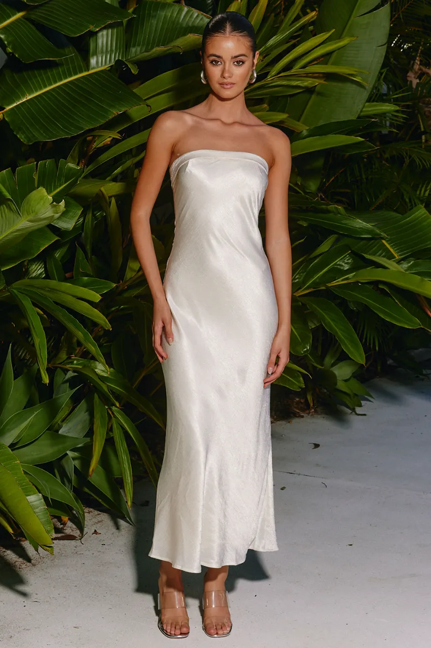 Leila Slip Dress - Champagne sold by Runaway The Label