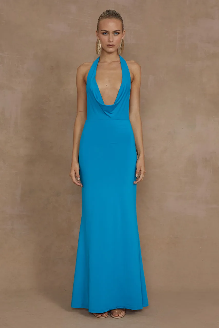 LORITA MAXI DRESS - AQUA sold by Runaway The Label