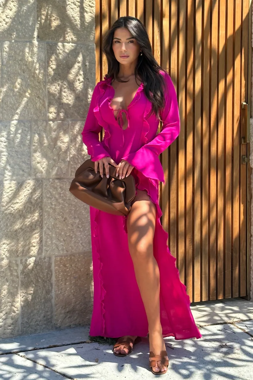 OXANA L/S DRESS - PINK sold by Runaway The Label product image thumbnail 5