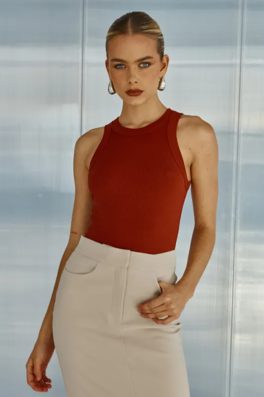 RORY TANK - CLAY sold by Runaway The Label