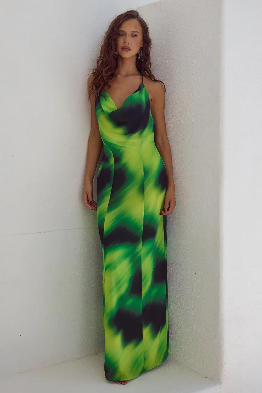 ANISSA MAXI DRESS - LOTUS PRINT sold by Runaway The Label