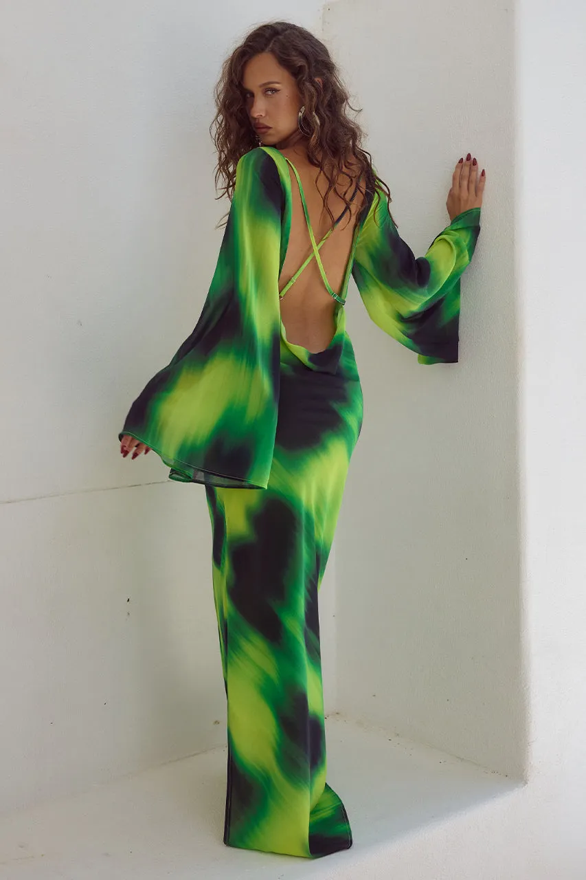 KIMBER MAXI DRESS - LOTUS PRINT sold by Runaway The Label