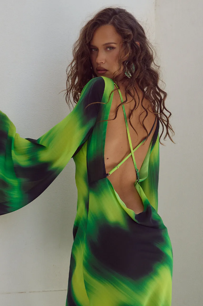 KIMBER MAXI DRESS - LOTUS PRINT sold by Runaway The Label product image thumbnail 3