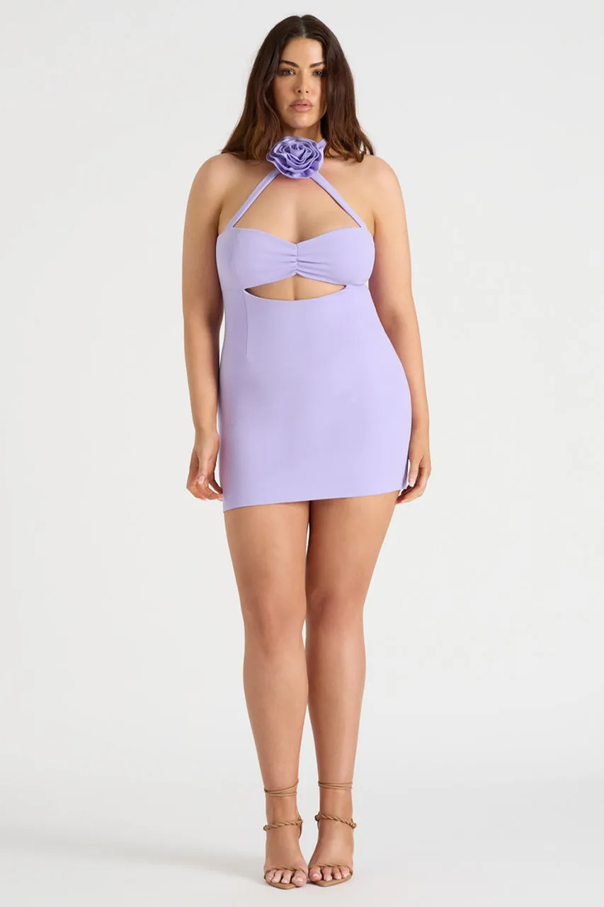 THE FLOWER MINI DRESS - LILAC sold by Runaway The Label product image thumbnail 4