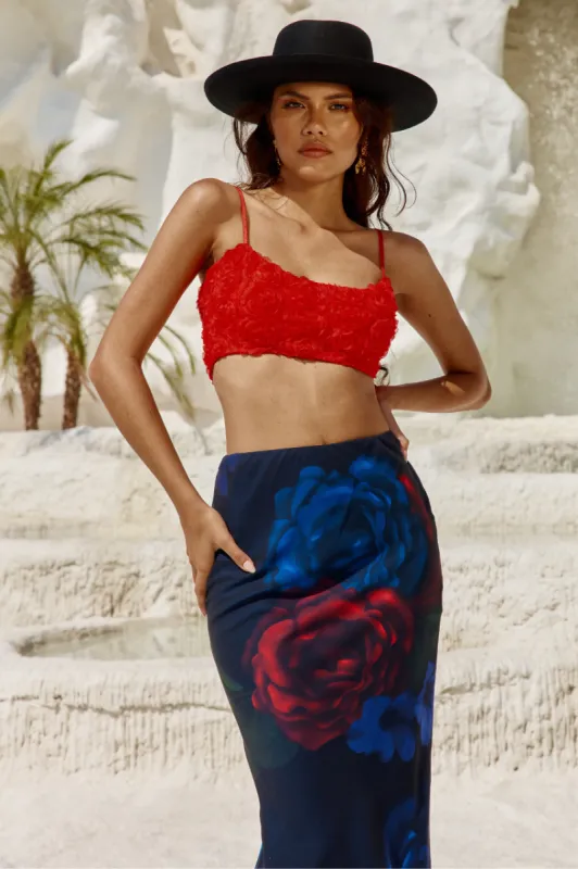 ROSALINE TOP - RED sold by Runaway The Label