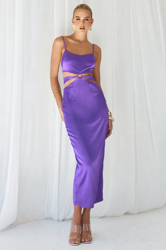 IMANI SLIP DRESS - PURPLE sold by Runaway The Label