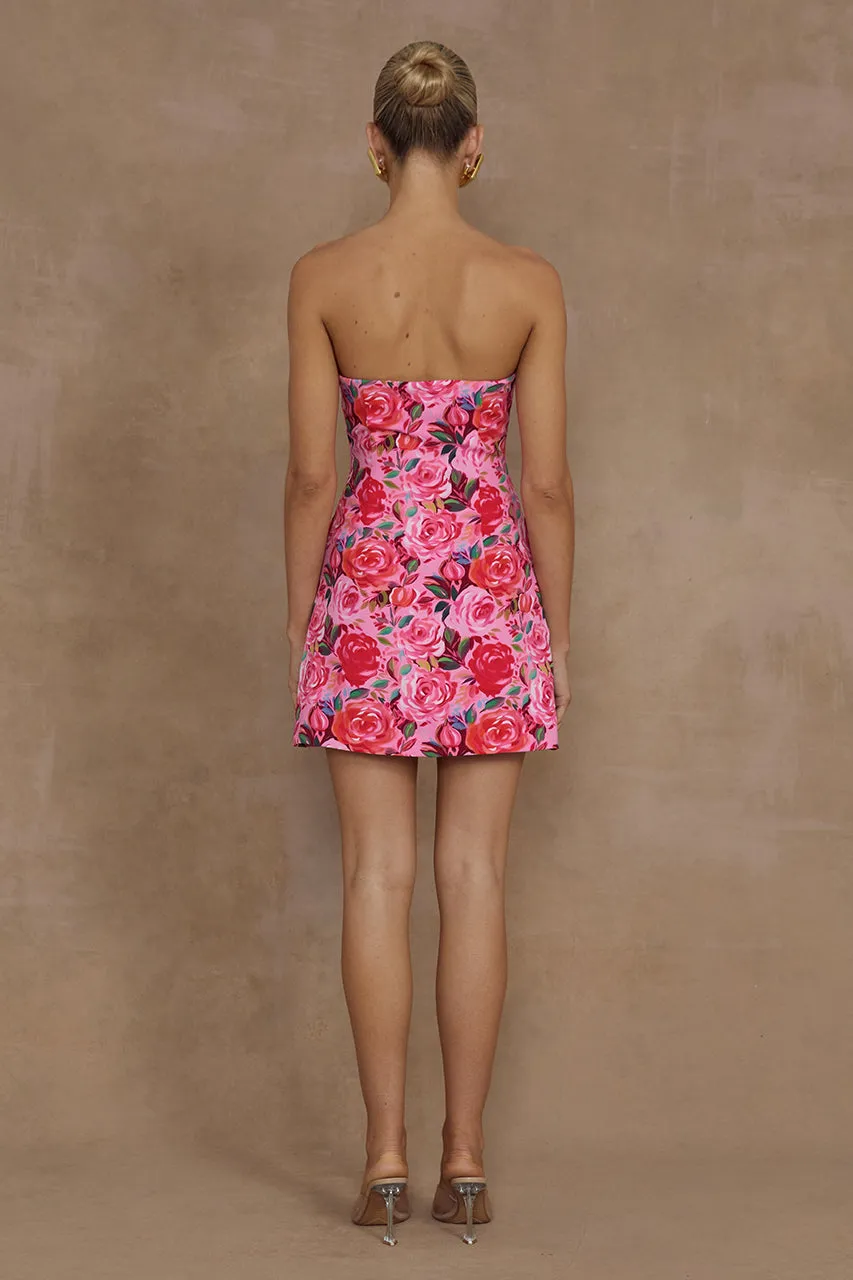 PRIMROSE MINI DRESS - BEGONIA PRINT sold by Runaway The Label product image thumbnail 3