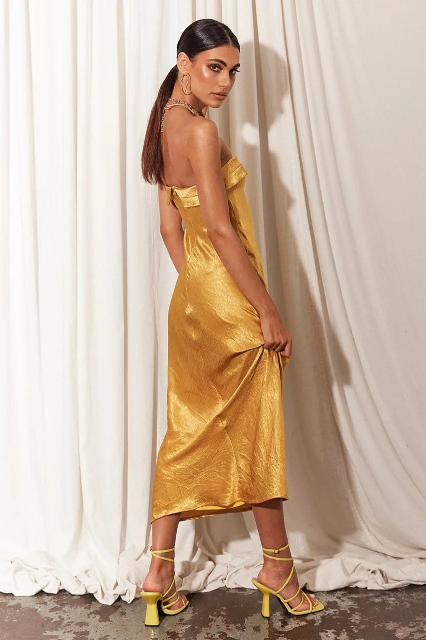LEILA SLIP DRESS - MARIGOLD sold by Runaway The Label product image thumbnail 5