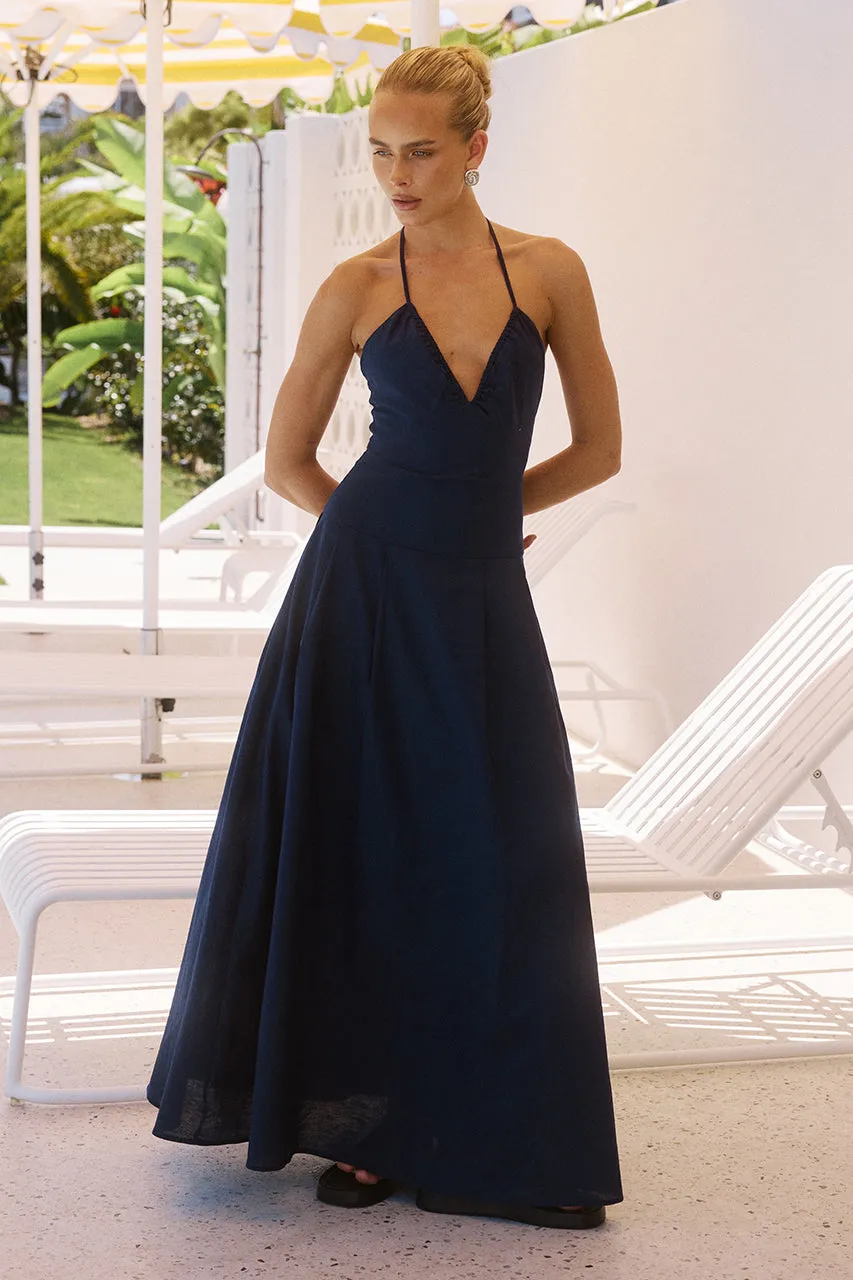 BRIONNI MAXI DRESS - NAVY sold by Runaway The Label