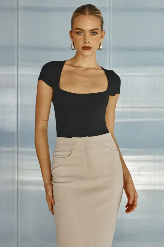 RENEE BODYSUIT - BLACK sold by Runaway The Label