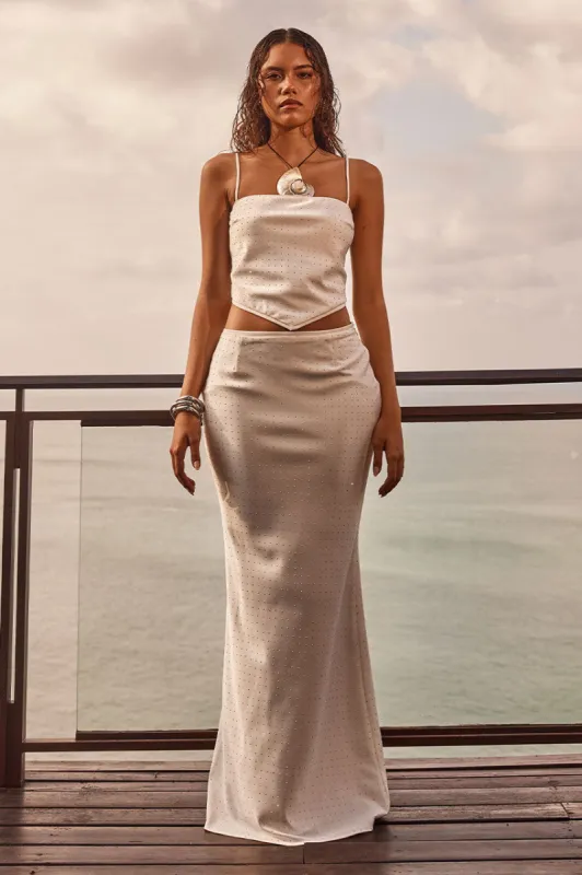 KALINA MAXI SKIRT - WHITE sold by Runaway The Label