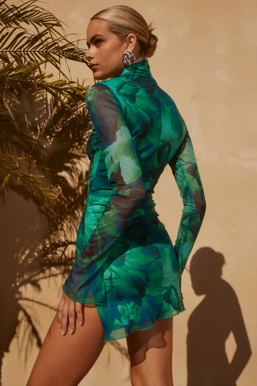 JORDI MINI DRESS - CALISTA GREEN sold by Runaway The Label product image thumbnail 2