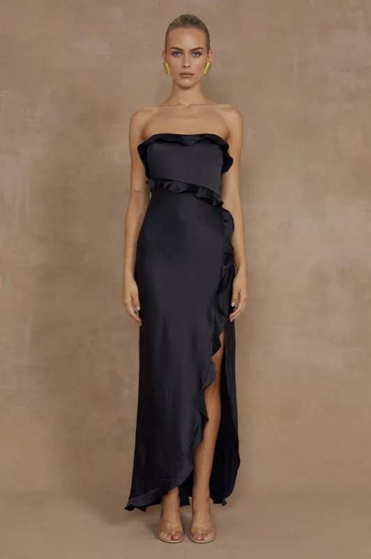 LORENA MAXI DRESS - BLACK sold by Runaway The Label