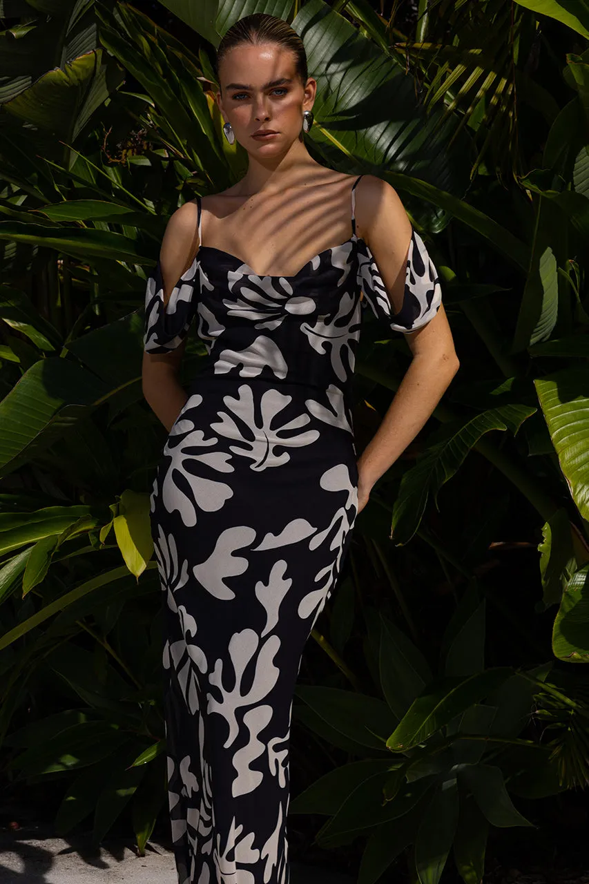 NUOVO MAXI DRESS - BLACK BOTANICA sold by Runaway The Label product image thumbnail 3