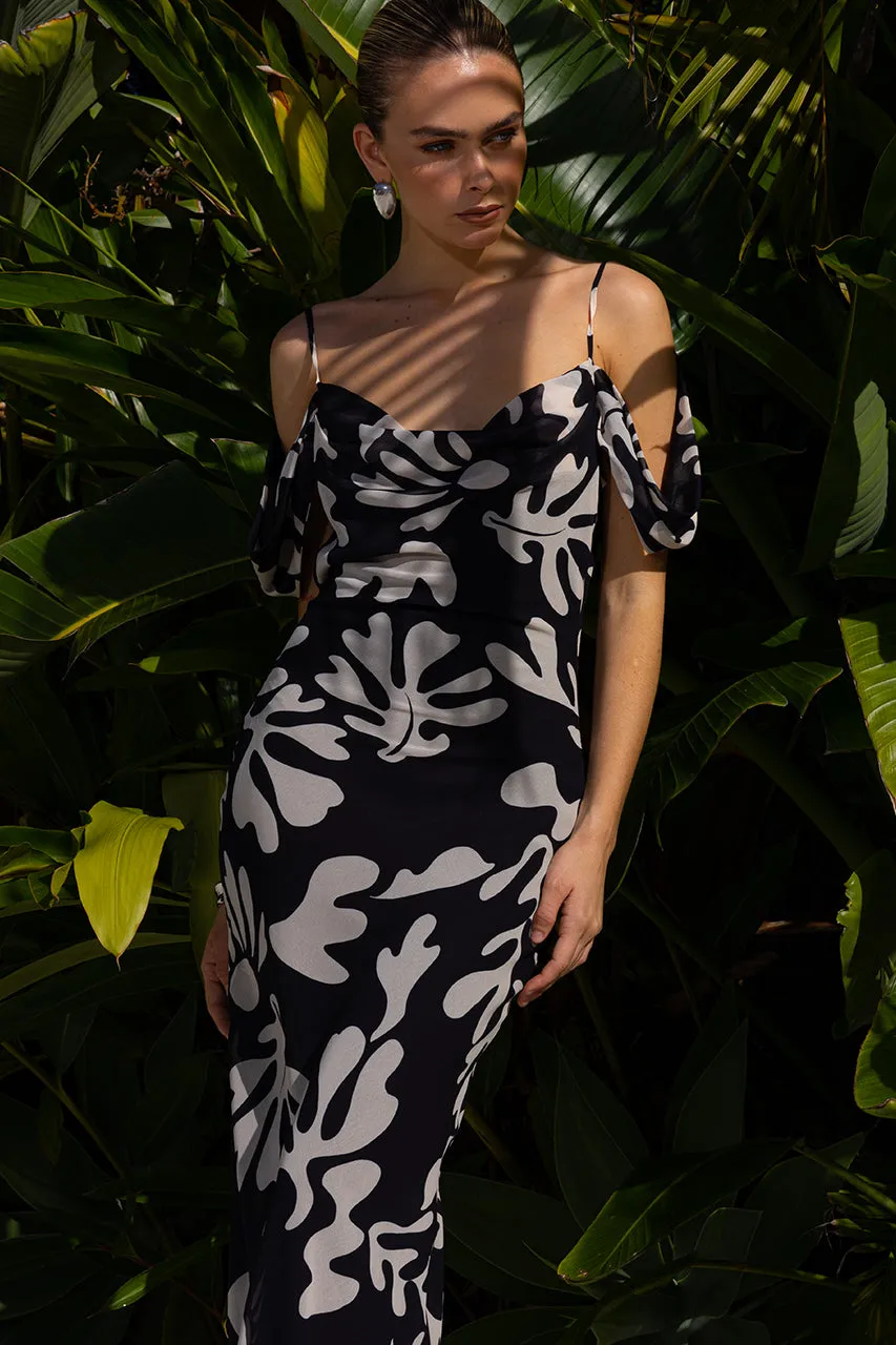 NUOVO MAXI DRESS - BLACK BOTANICA sold by Runaway The Label product image thumbnail 5