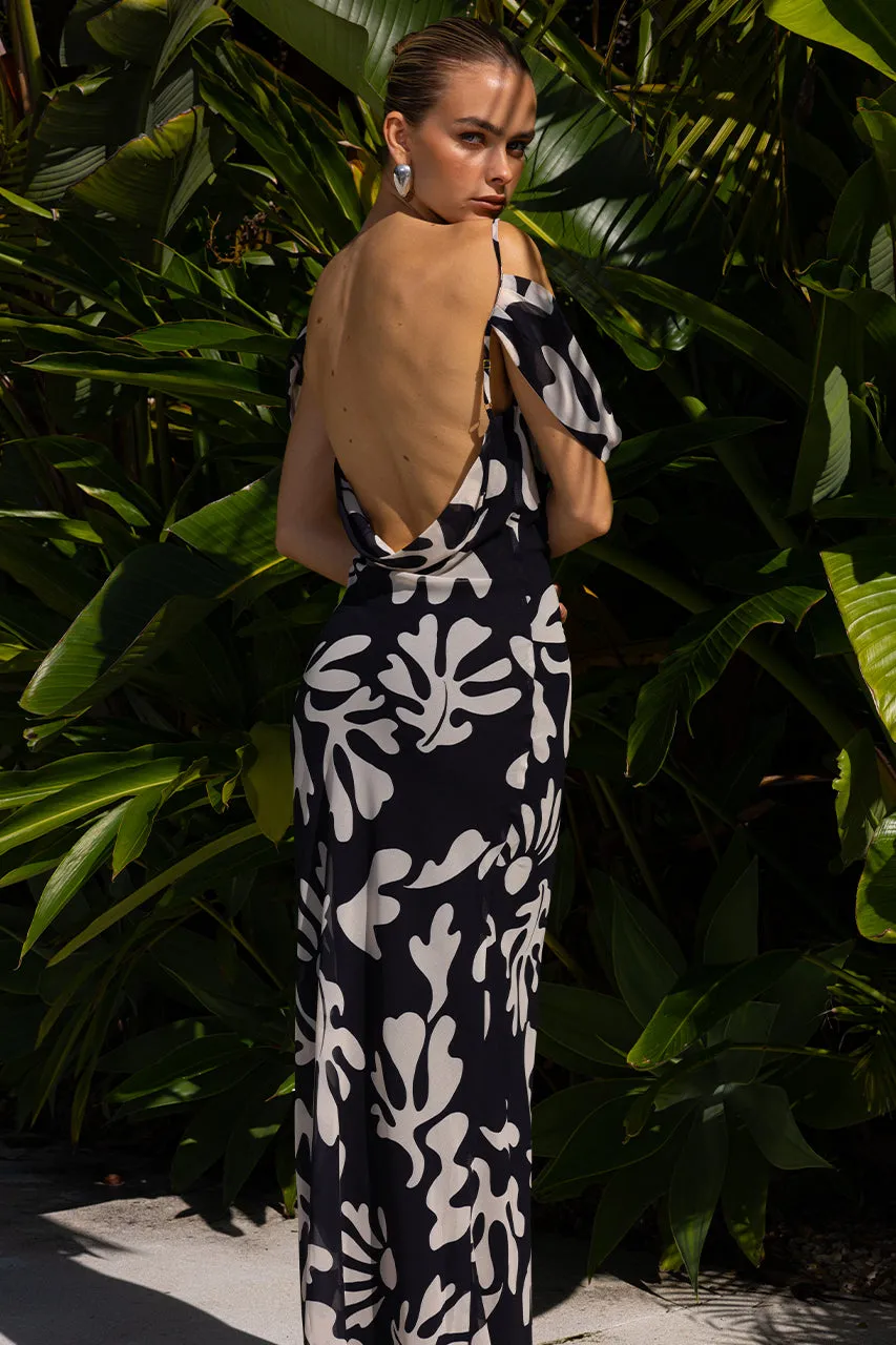 NUOVO MAXI DRESS - BLACK BOTANICA sold by Runaway The Label product image thumbnail 2