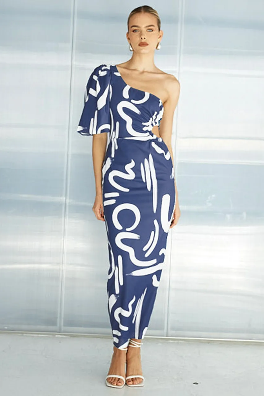 MARLOE YORK DRESS - STEEL sold by Runaway The Label