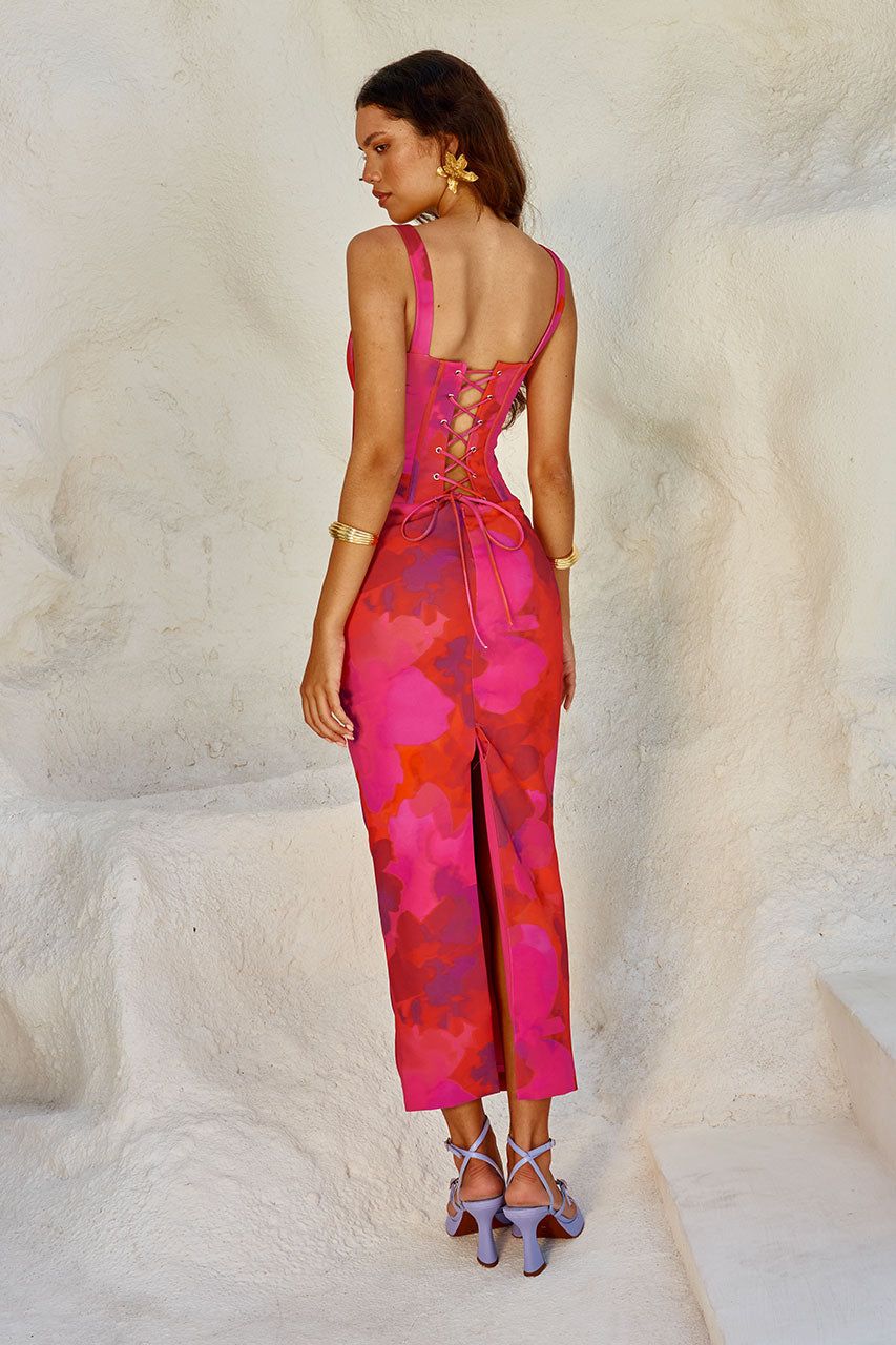 HILTON MIDI DRESS - SANGRIA sold by Runaway The Label product image thumbnail 2