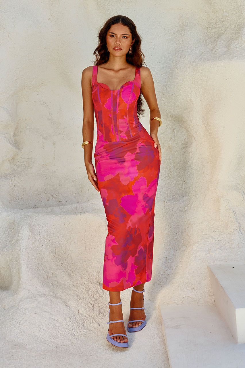 HILTON MIDI DRESS - SANGRIA sold by Runaway The Label product image thumbnail 5