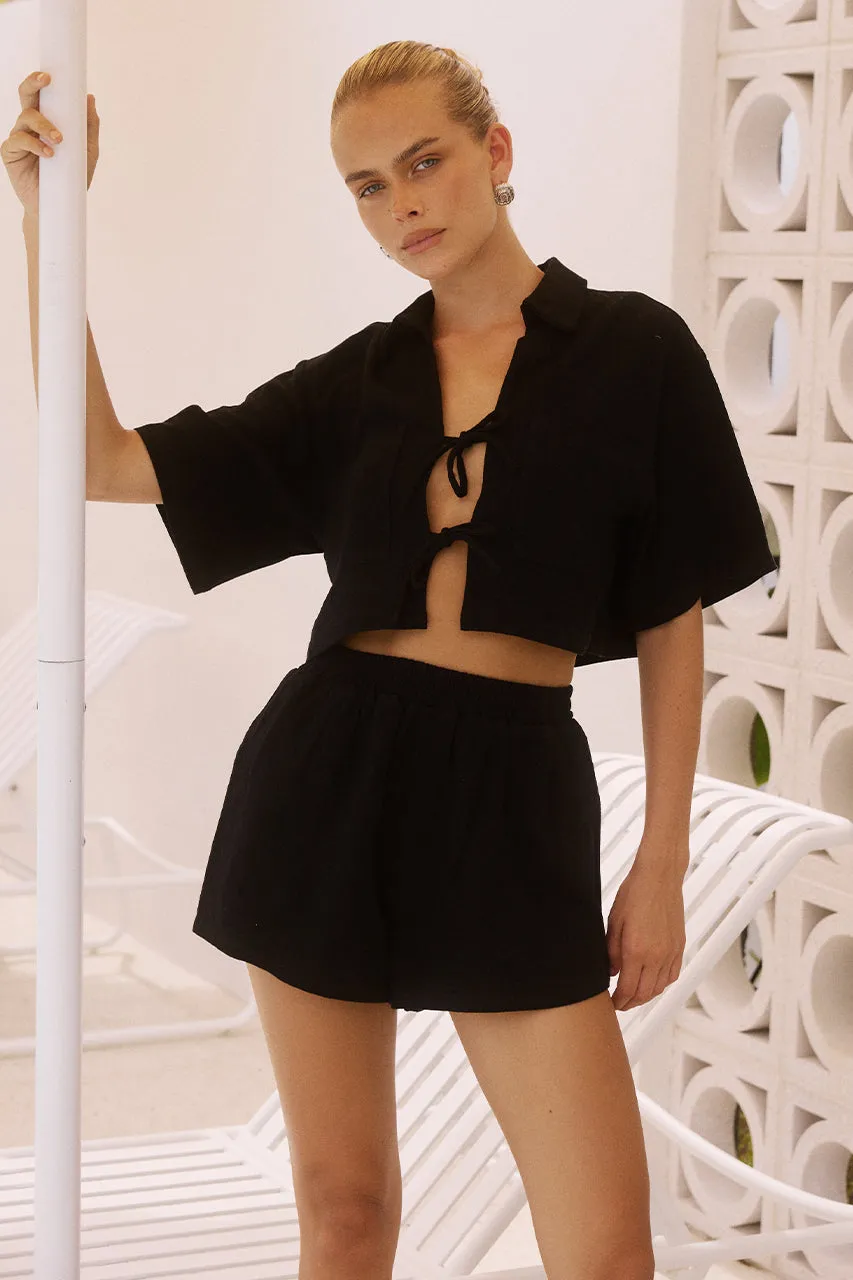 BRIONNI SHIRT - BLACK sold by Runaway The Label product image thumbnail 3