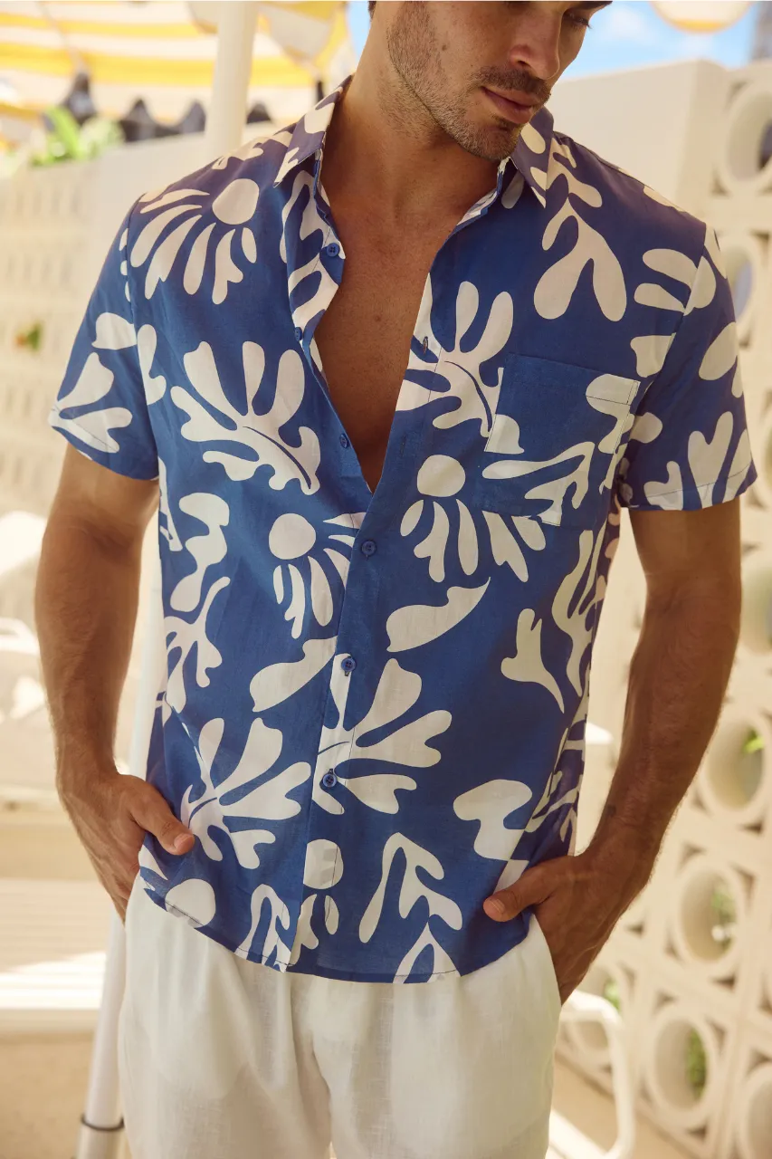 BOTANICA MEN'S SHIRT - STEEL sold by Runaway The Label product image thumbnail 4