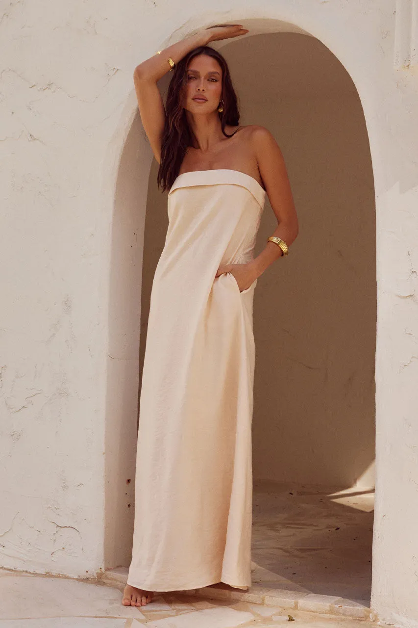 SAPHIRA MAXI DRESS - STONE sold by Runaway The Label product image thumbnail 3