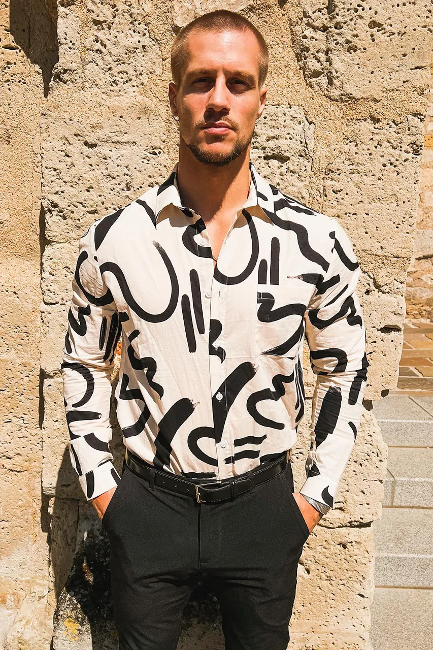 MEN'S L/S SHIRT - YORK SAND sold by Runaway The Label product image thumbnail 4