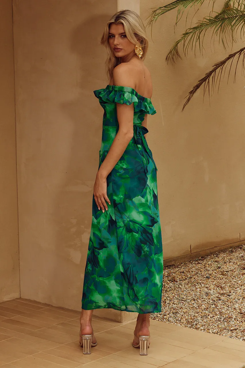 LAYANA MIDI DRESS - CALISTA GREEN sold by Runaway The Label product image thumbnail 2