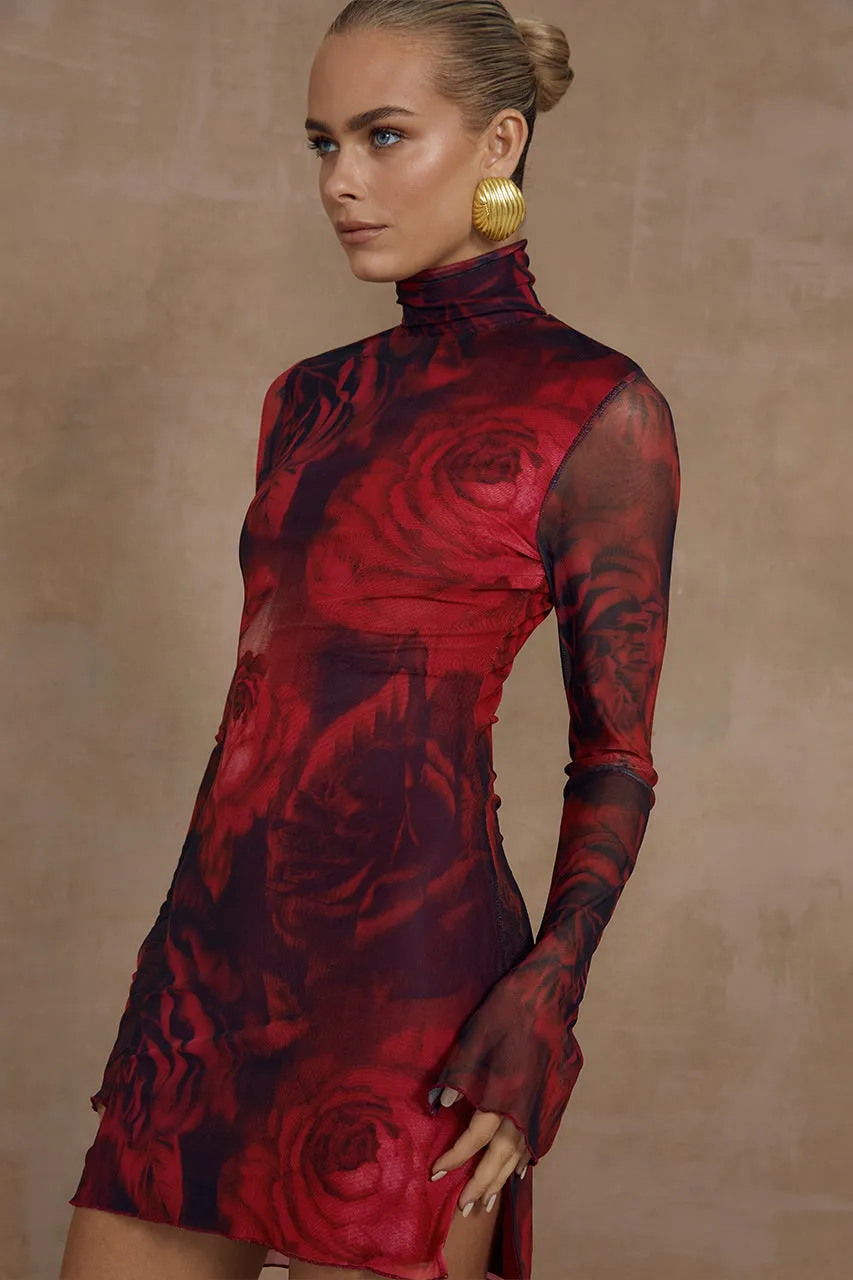 JORDI MINI DRESS - GIOVANA PRINT sold by Runaway The Label product image thumbnail 4