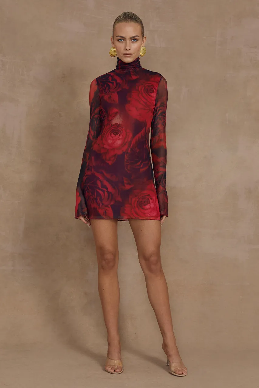 JORDI MINI DRESS - GIOVANA PRINT sold by Runaway The Label product image thumbnail 5