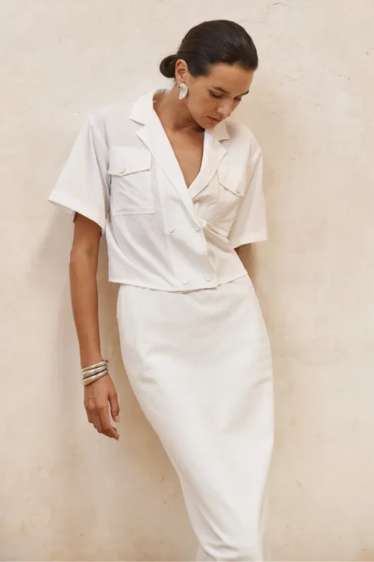 VERONA SHIRT - WHITE sold by Runaway The Label