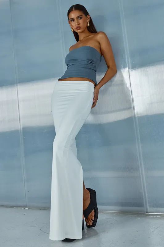 XAVI MAXI SKIRT - WHITE sold by Runaway The Label