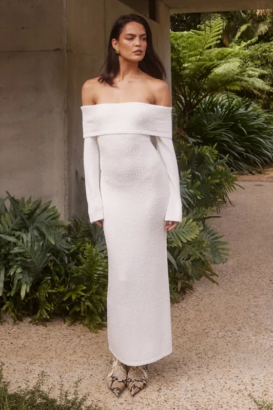 ESTIE MIDI DRESS - WHITE sold by Runaway The Label