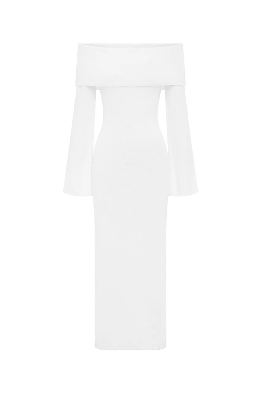 ESTIE MIDI DRESS - WHITE sold by Runaway The Label product image thumbnail 5