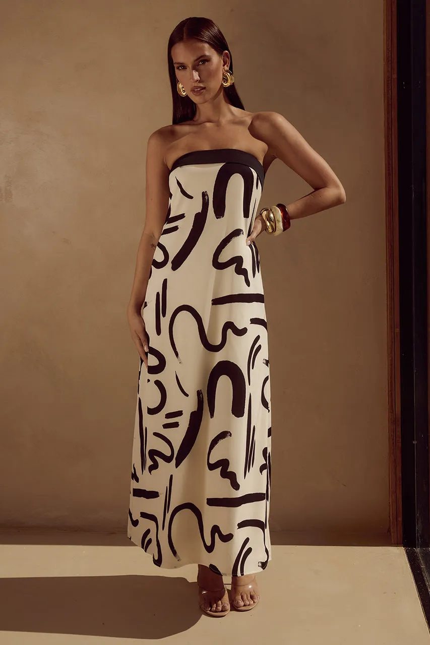 ALBA MAXI DRESS - YORK SAND sold by Runaway The Label