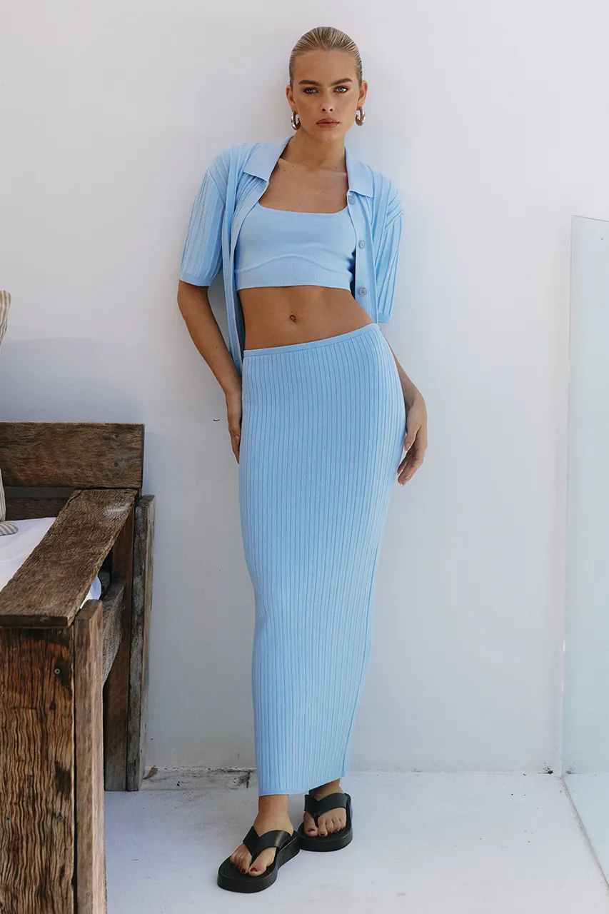 KORA MIDI SKIRT - SKY BLUE sold by Runaway The Label product image thumbnail 4