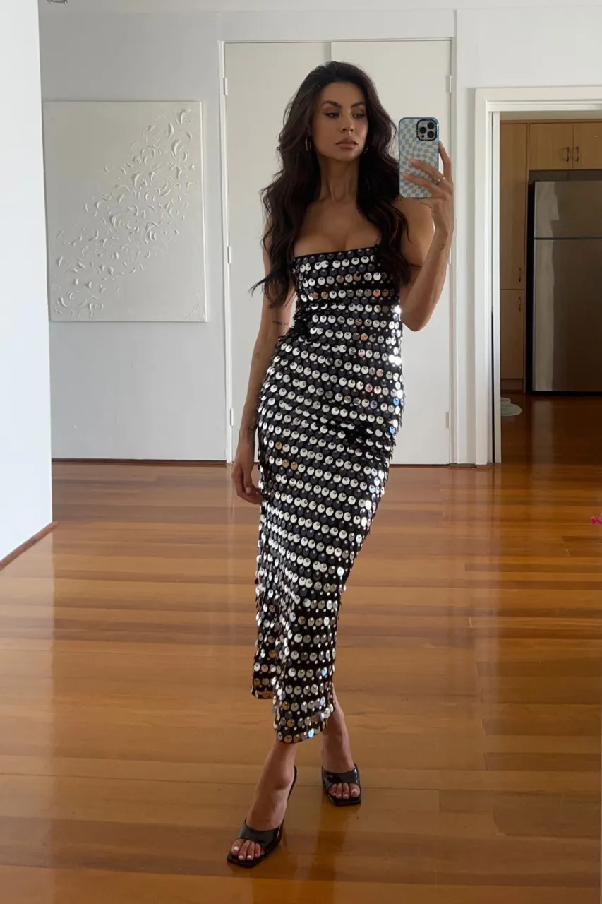 LACANZA MIDI DRESS - BLACK sold by Runaway The Label product image thumbnail 3