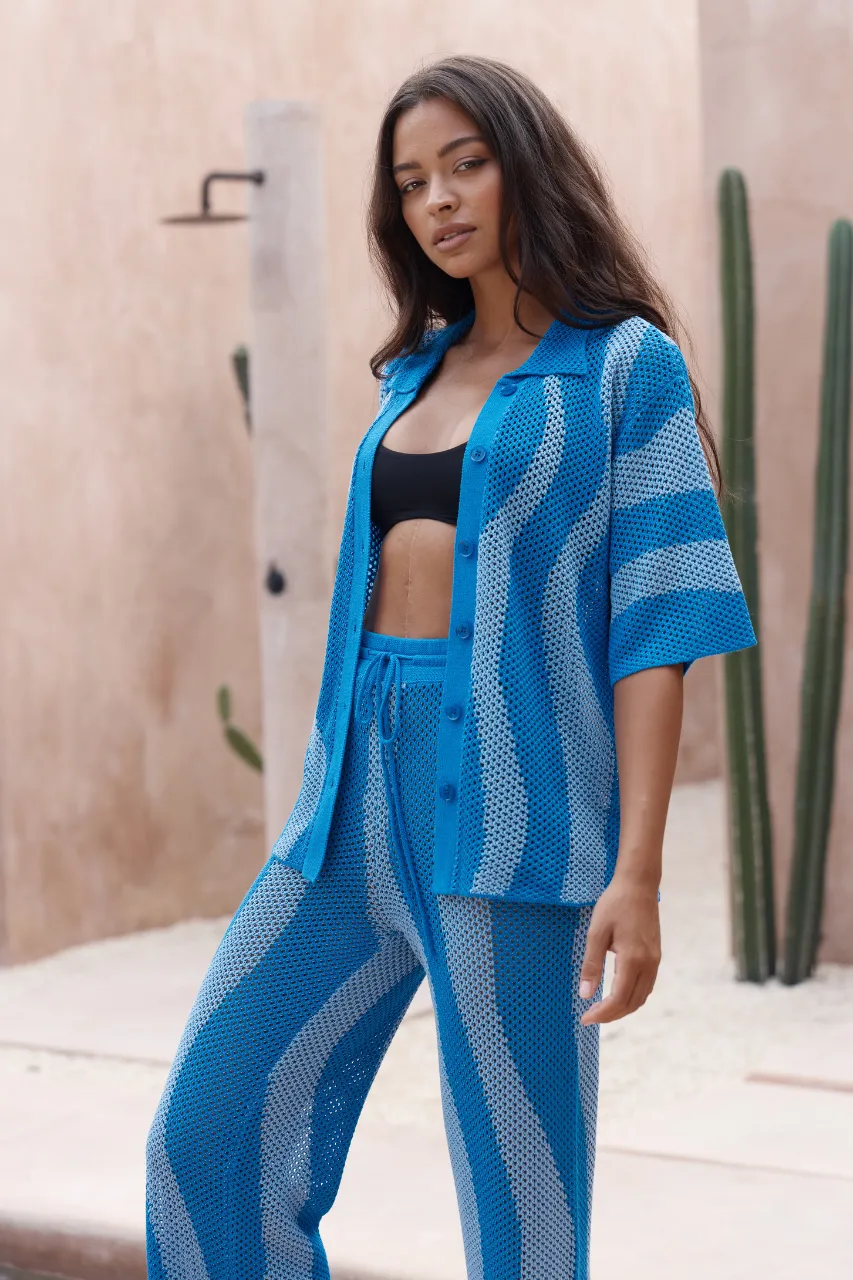 ZANZIBAR TOP - BLUE sold by Runaway The Label