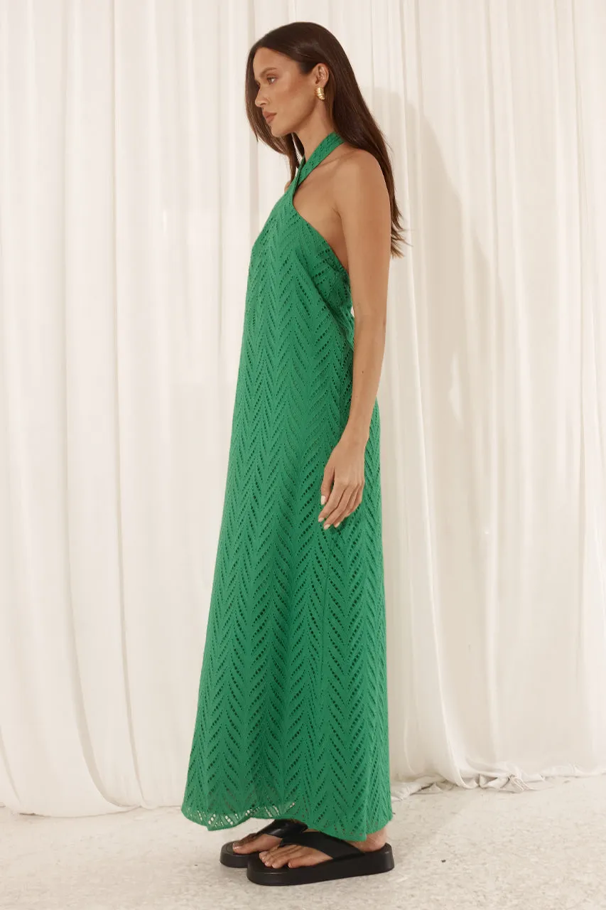 CALLIE MIDI DRESS - GREEN sold by Runaway The Label product image thumbnail 4