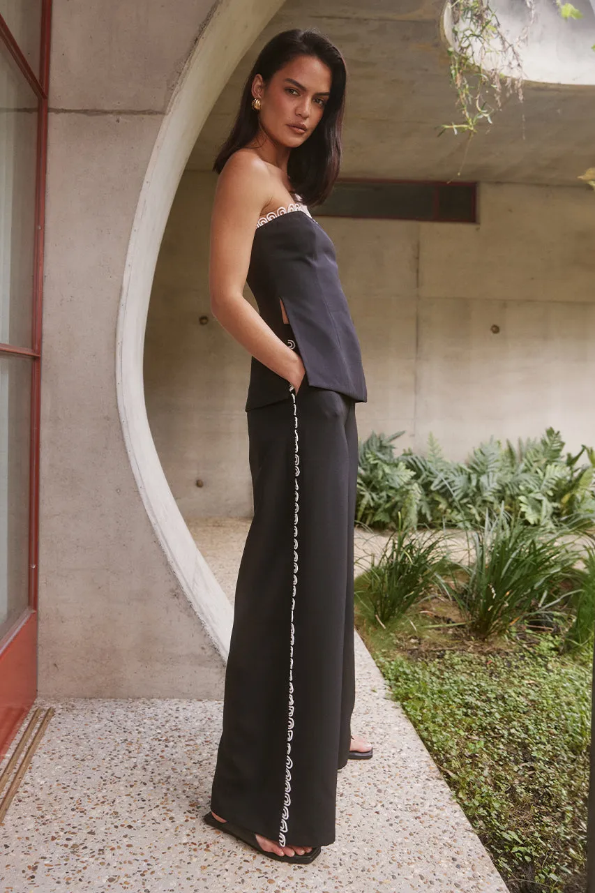 RAYLIE TOP - BLACK/WHITE sold by Runaway The Label product image thumbnail 3
