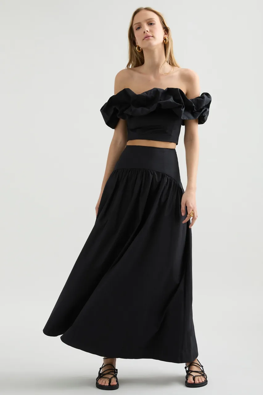 Savannah Maxi Skirt - Black sold by Runaway The Label