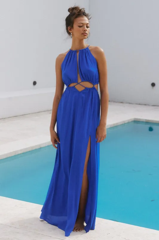 MATHERS  MAXI DRESS - ROYAL sold by Runaway The Label
